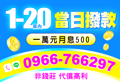 1-20萬當日撥款